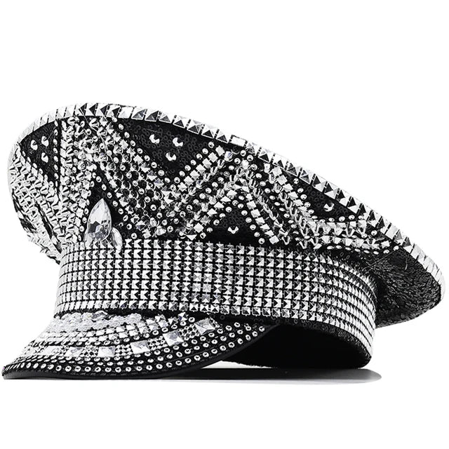 Black Cotton & Polyester Blend Luxury Hat - Limited Edition