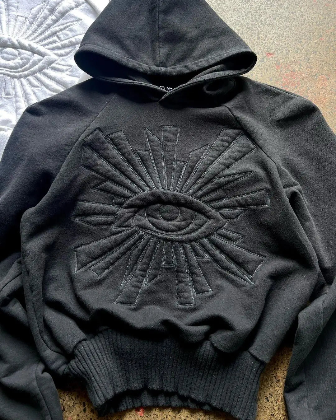 Premium Cotton Polyester Blend Mens Hoodie in Black
