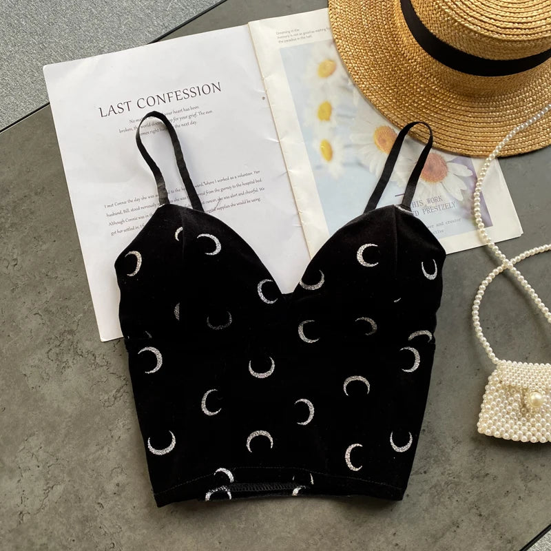 Black Velvet Moon Womens Top