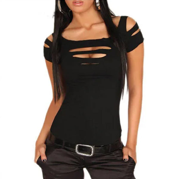 Black Premium Cotton Womens Casual Top