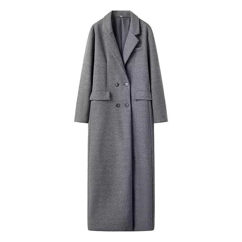 Gray Cotton Polyester Womens Casual Jacket