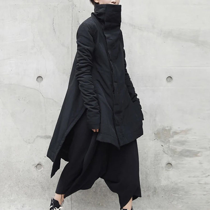 Black Cotton-Poly Blend Womens Casual Jacket