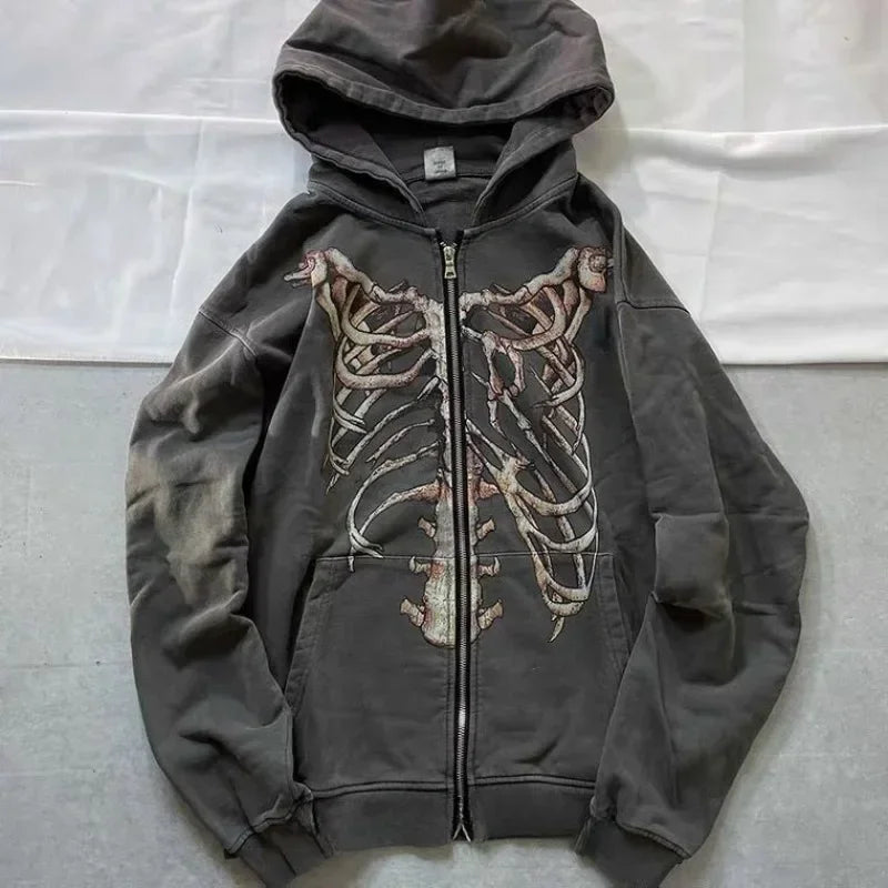 Premium Gray Cotton Blend Hooded Sweatshirt for Men