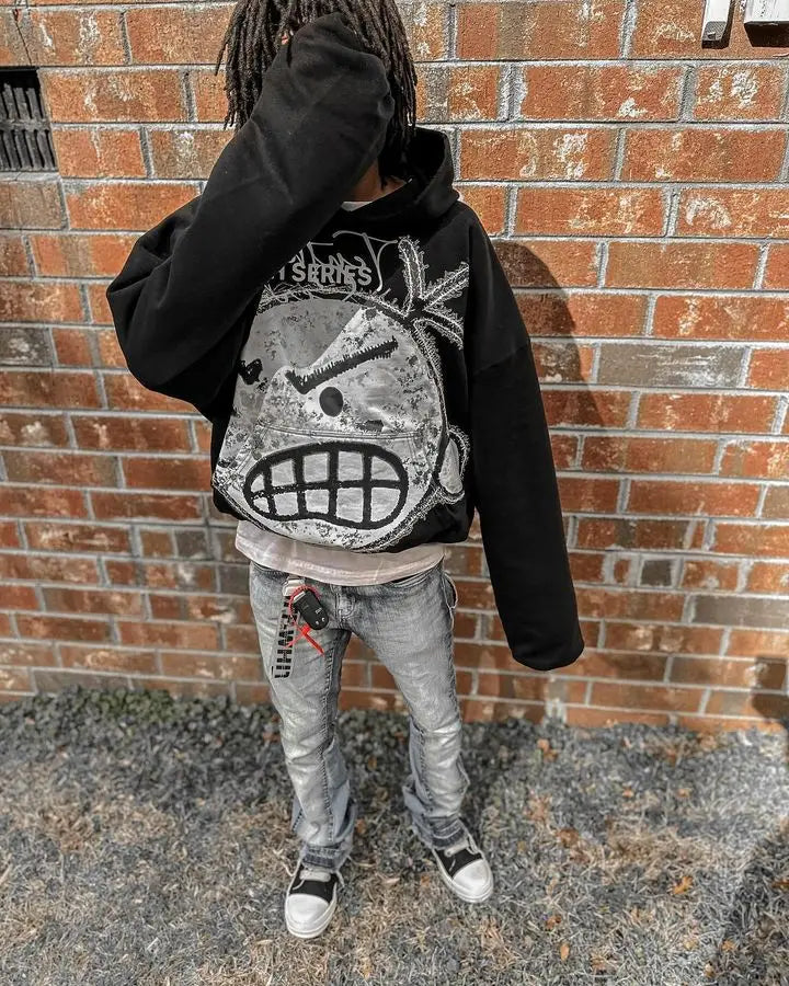 Premium Black Oversized Hoodie for Men