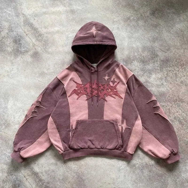 Purple Baggy Hoodie for Women - Premium Cotton Blend