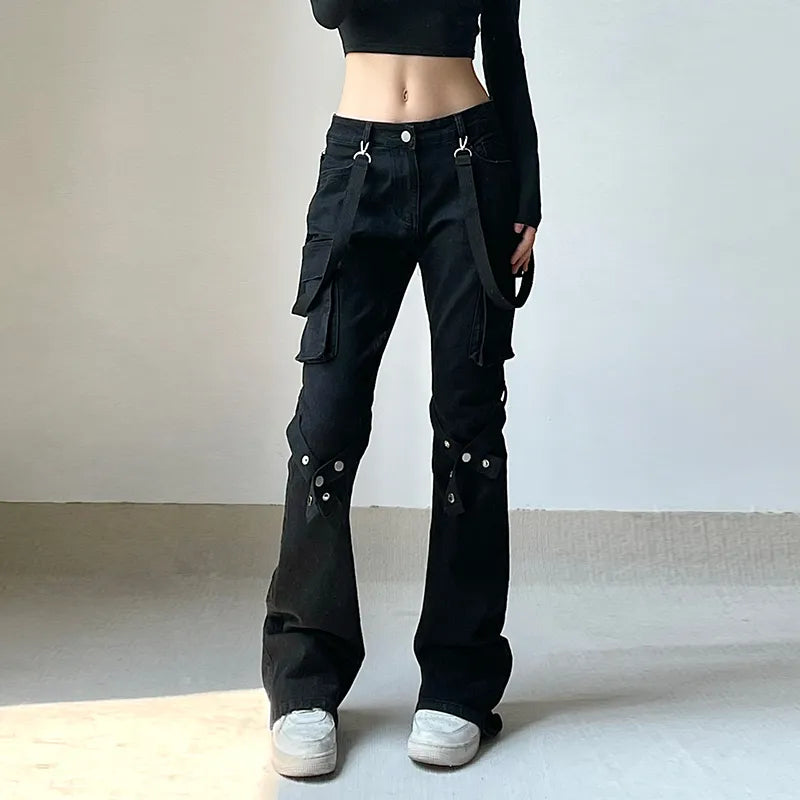 Premium Black Low Rise Jeans for Women