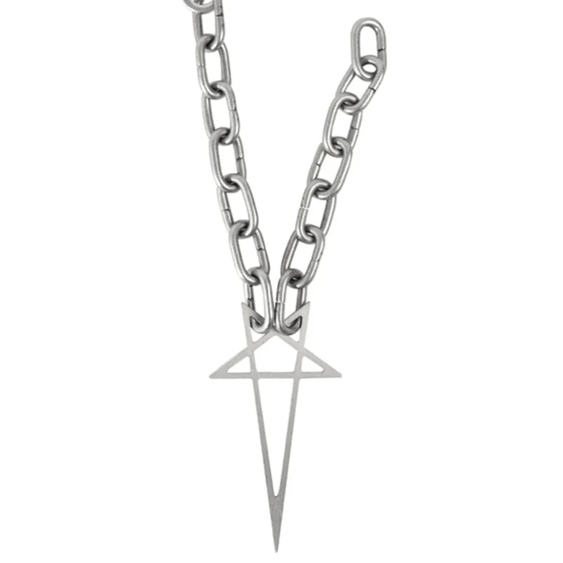 Mens Gothic Steel Alloy Chain Necklace - Limited Edition