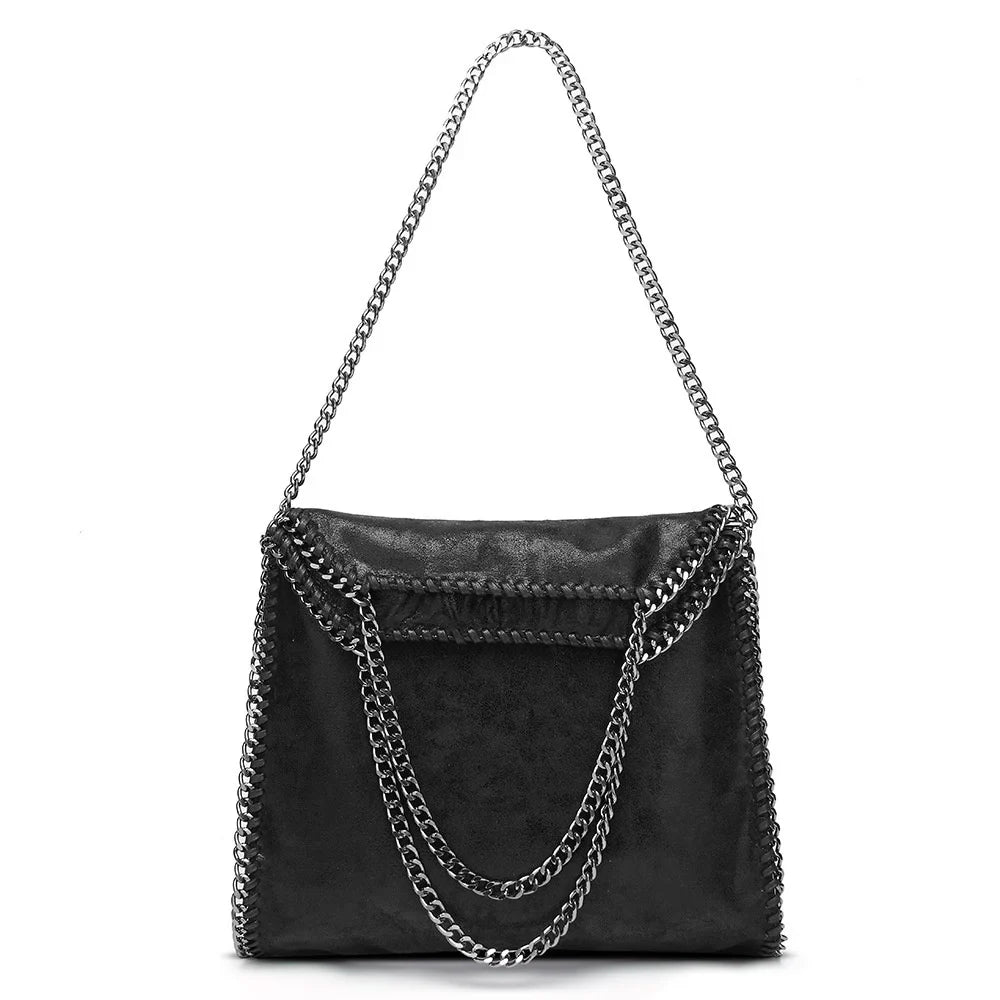 Black Premium Faux Leather Shoulder Bag