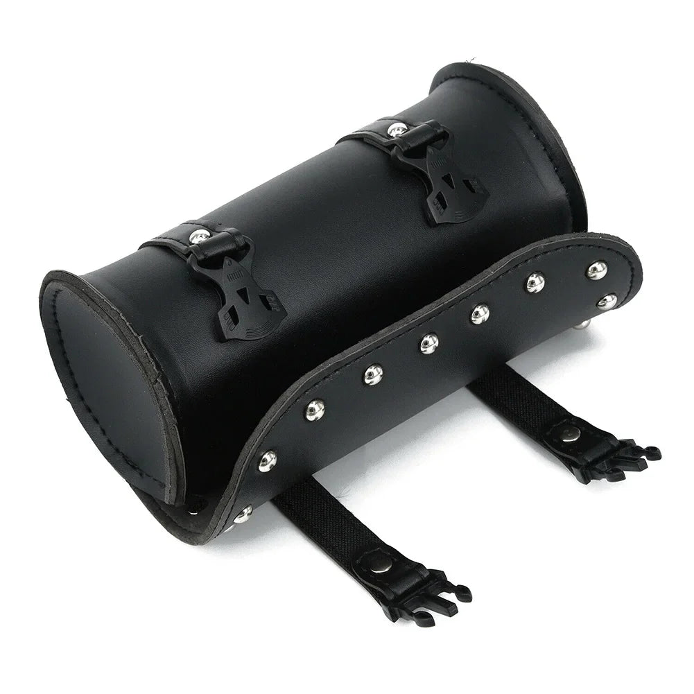 Premium Black Motorcycle Saddlebag Mens Accessory
