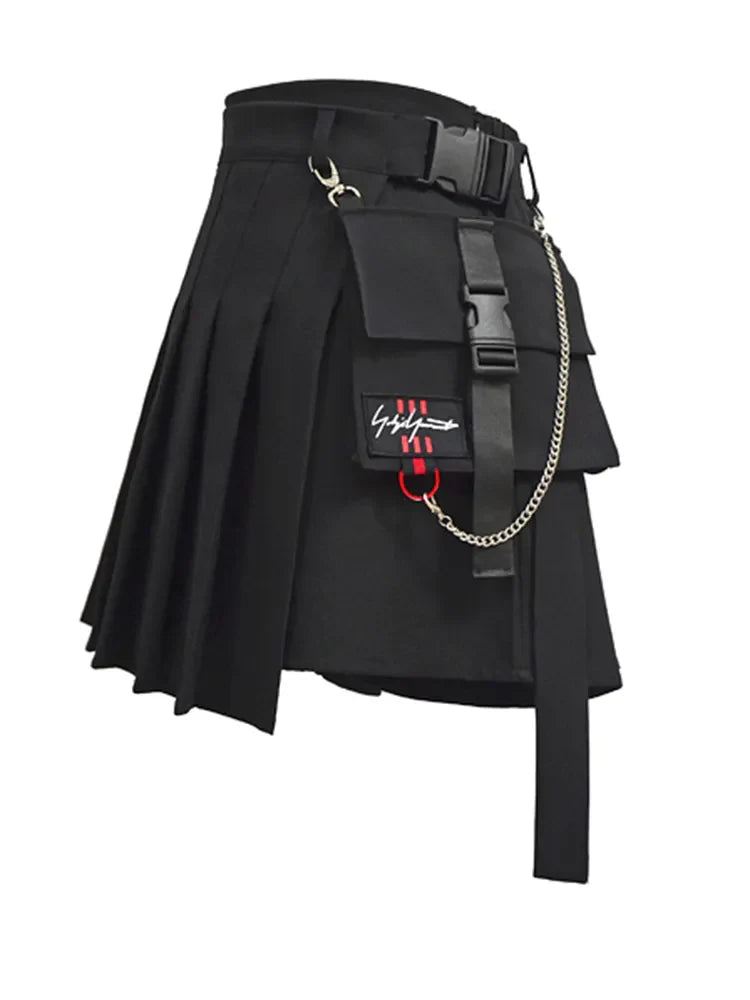 Black Premium Cotton & Polyester Womens Skirt