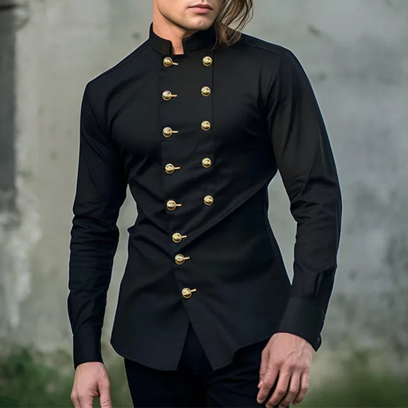 Black Premium Cotton Casual Shirt for Men