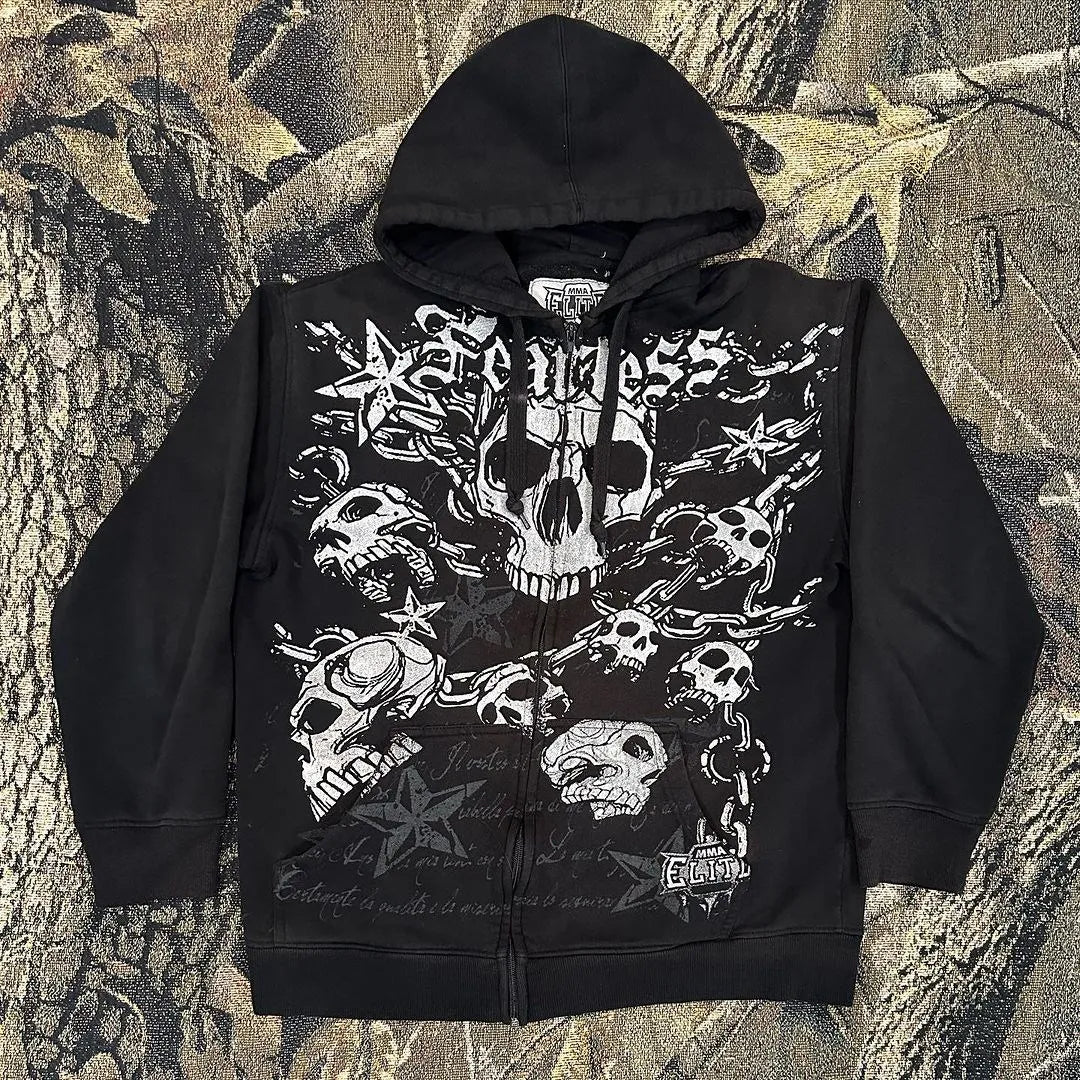 Premium Black Gothic Hoodie for Women