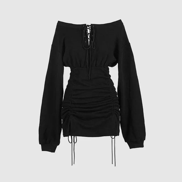 Limited Edition Gothic Style Womens Cotton Polyester Blend Dress