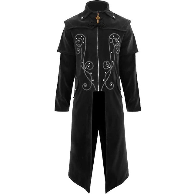 Gothic Style Premium Cotton Mens Coat