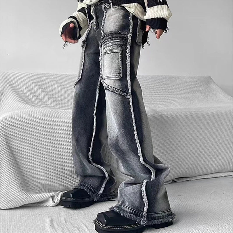 Vintage Cotton & Polyester Blend Dressy Pants for Men