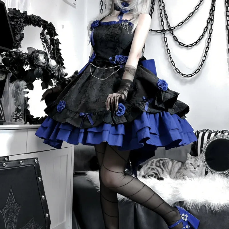 Gothic Style Limited Edition Cotton & Polyester Womens Dress