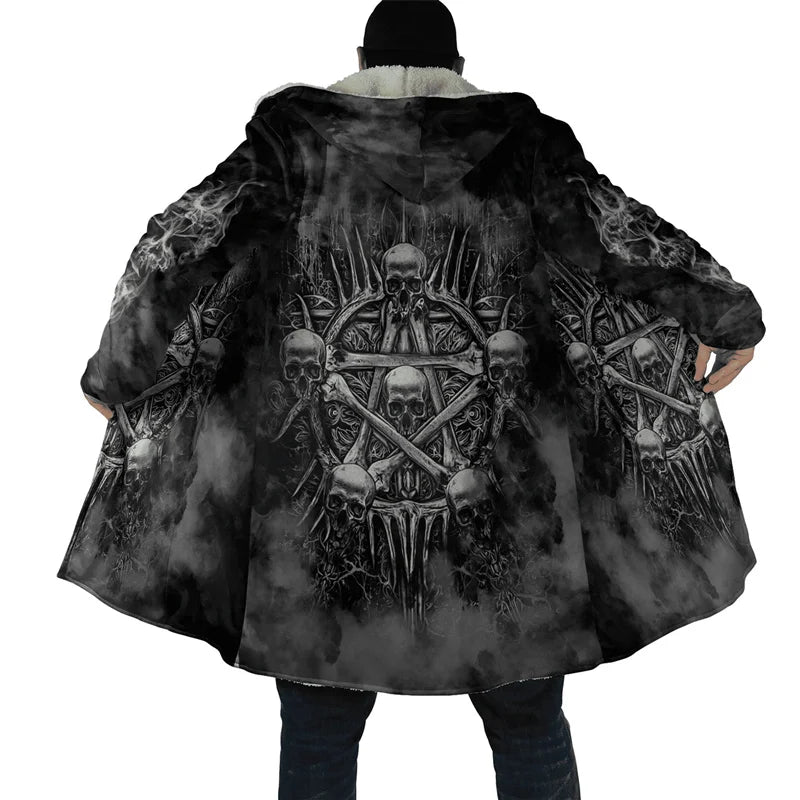 Mens Black Winter Jacket - Premium Cotton & Polyester Blend