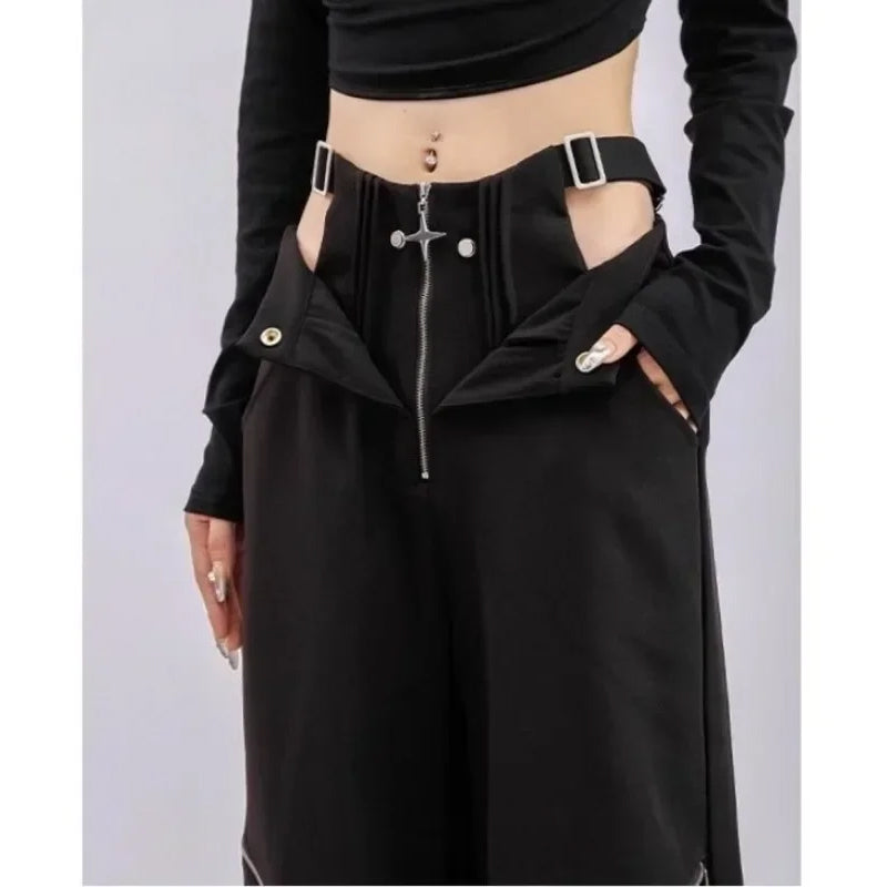 Limited Edition Cotton & Polyester Gothic Cargo Pants