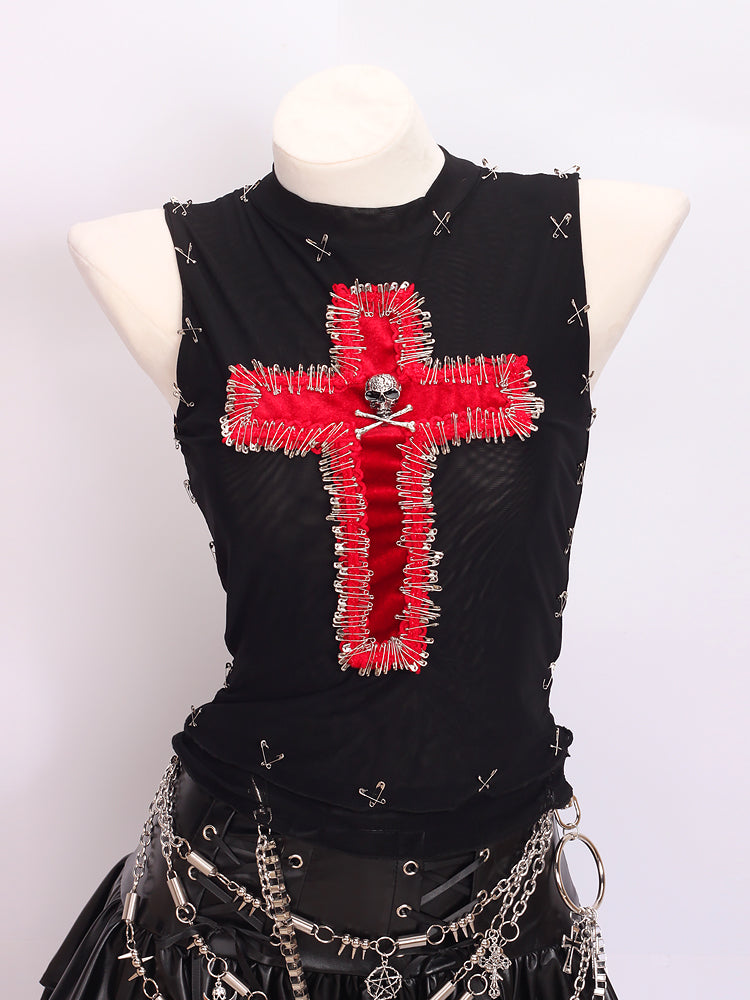 Elegant Black Womens Tank Top | Premium Cotton Polyester Blend