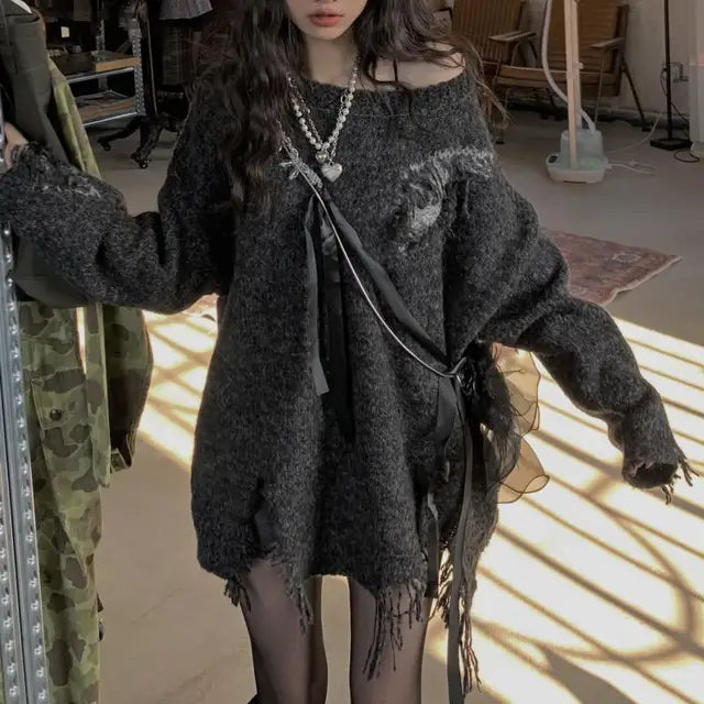 Premium Black Oversized Sweater - Limited Edition