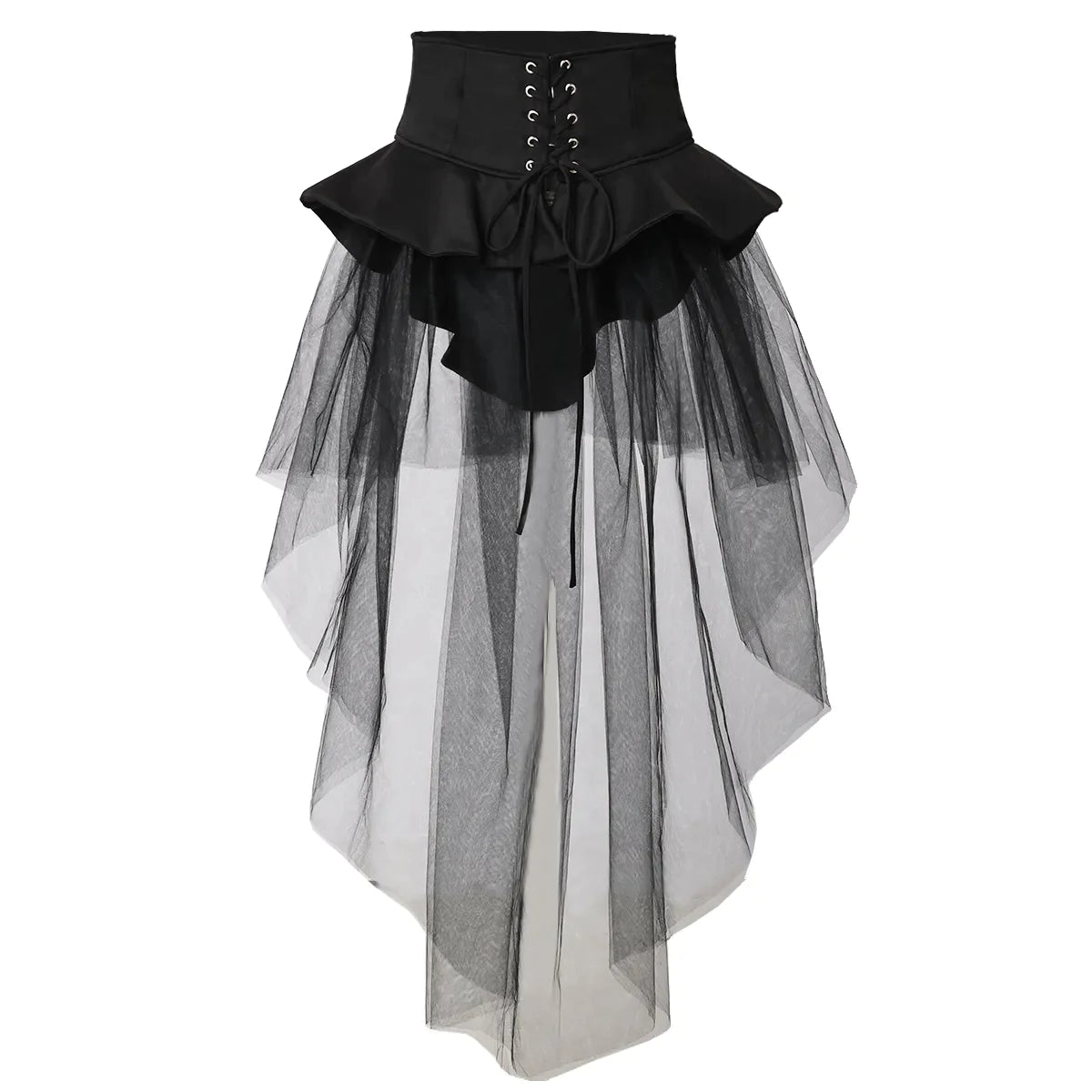 Black Corset Skirt - Premium Cotton/Polyester Blend