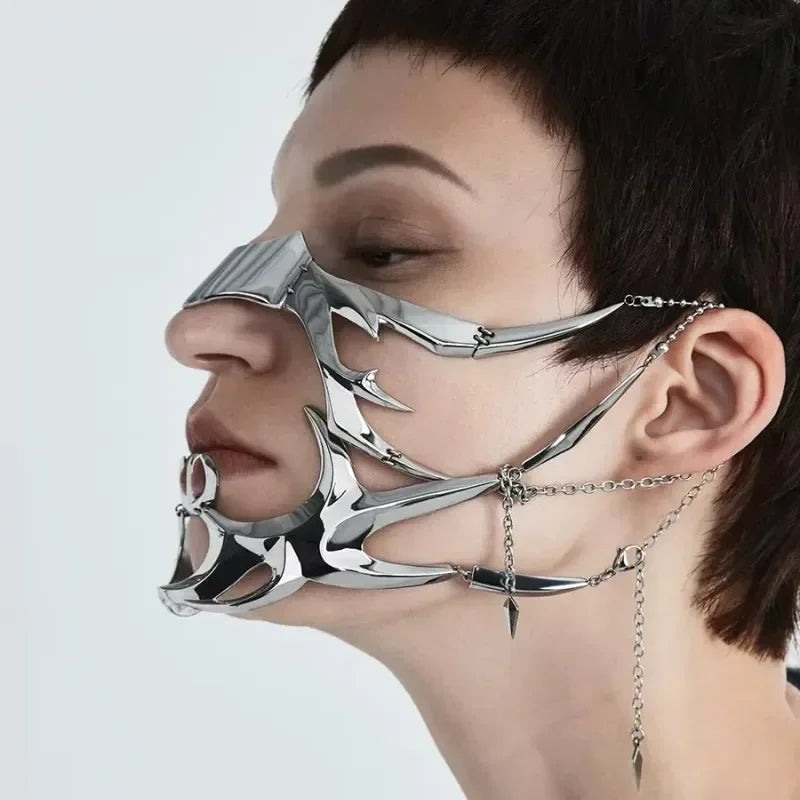Premium Metal Cyber Punk Mask - Limited Edition