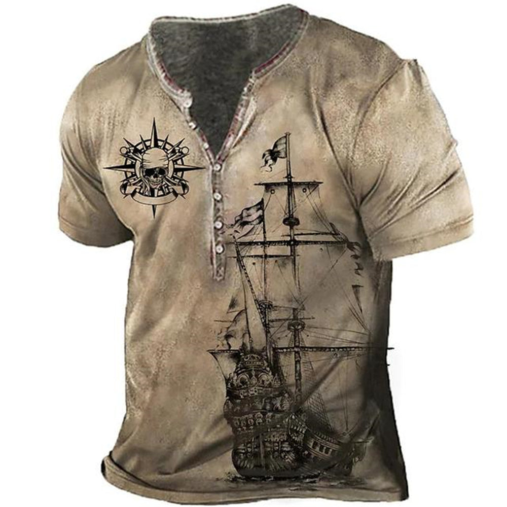 Gothic Skull Mens Cotton Polyester Blend Shirt