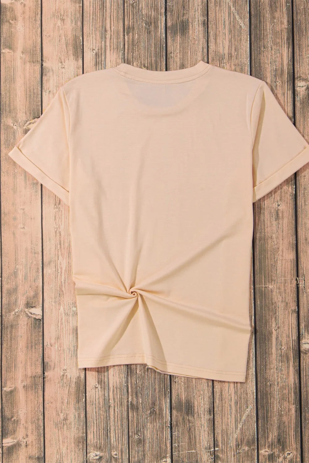 Tan Short Sleeve Casual T-Shirt for Men