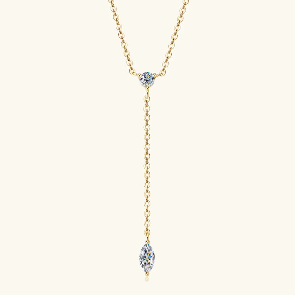 Sterling Silver Moissanite Pendant Necklace
