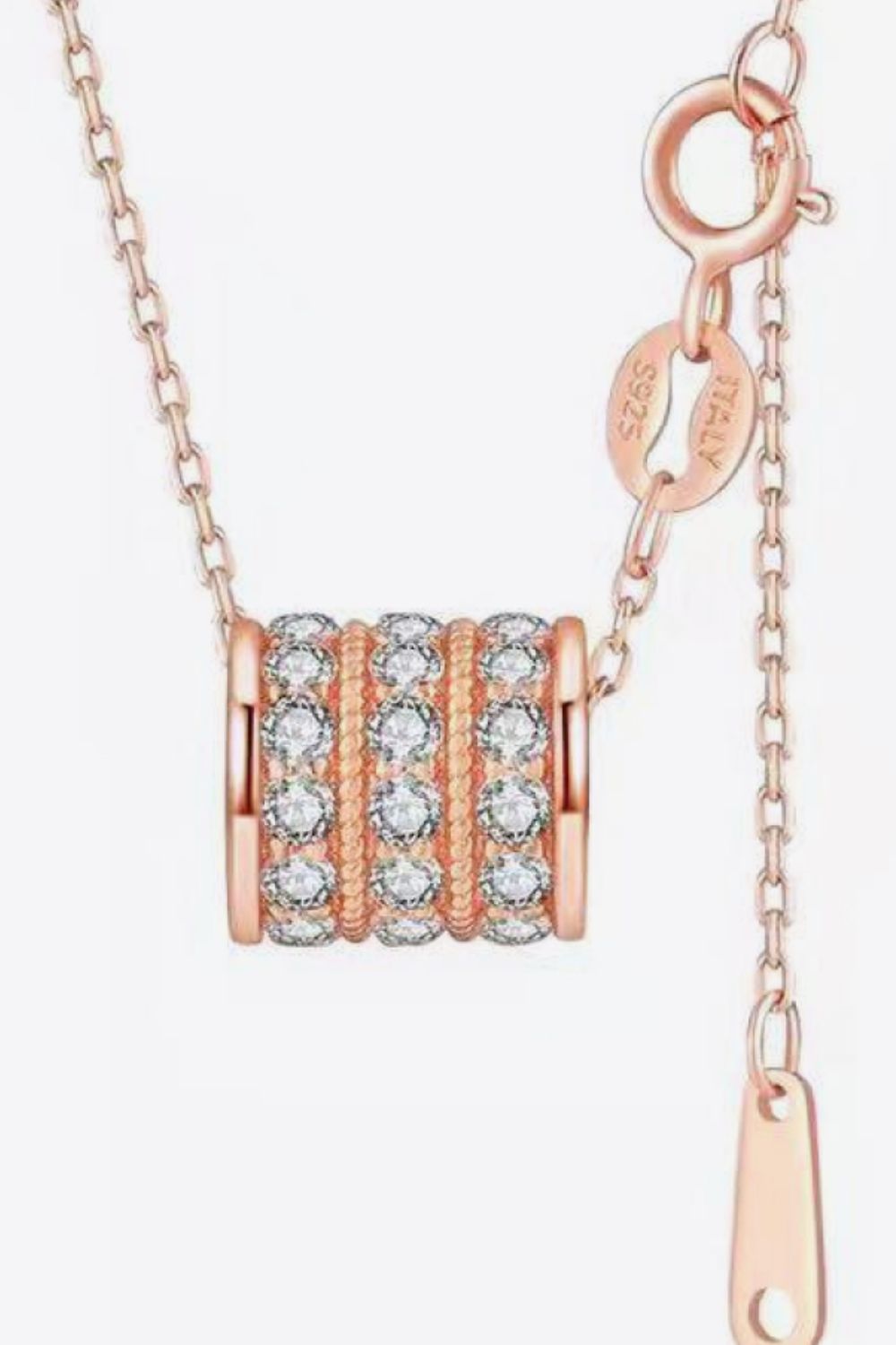 Dainty Moissanite Sterling Silver Necklace