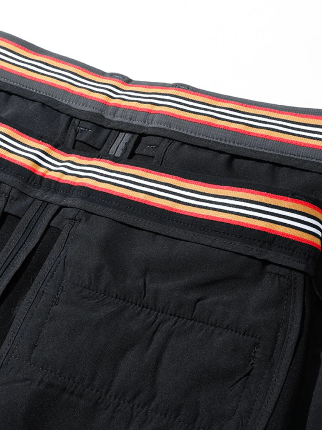 Slim Fit Nylon Spandex Pants with Pockets