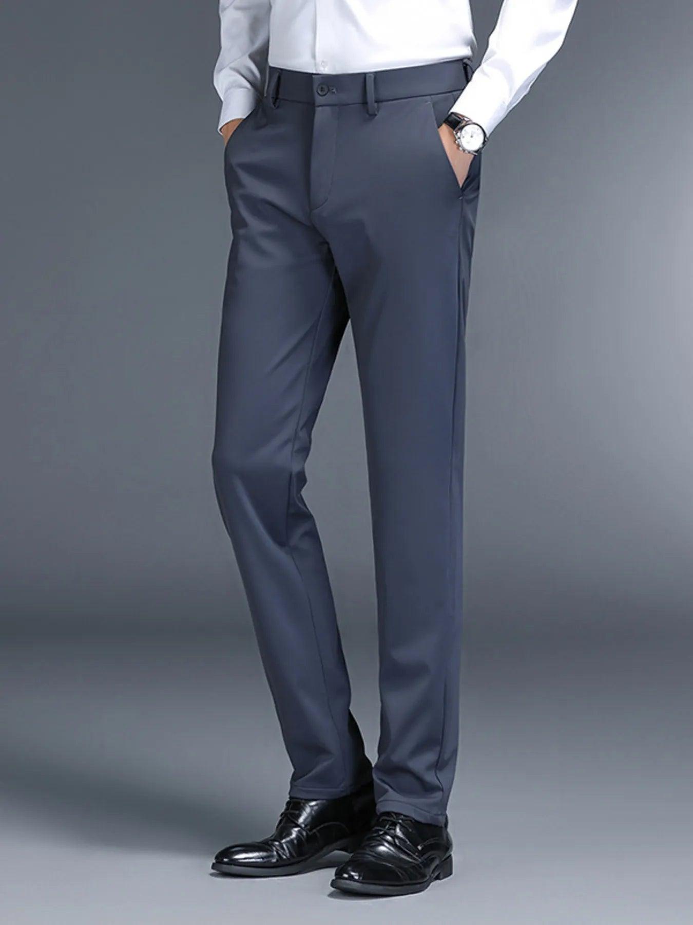Slim Fit Pocketed Pants for Men