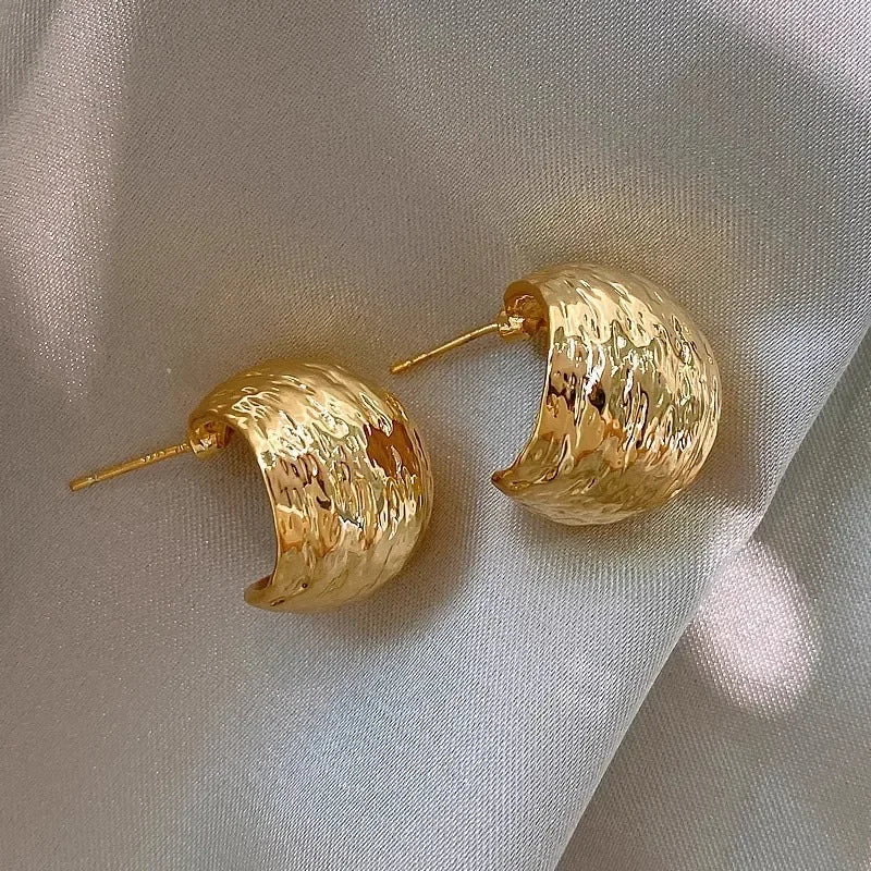 Celestial Glow Earrings - Elegant Lunar Studs