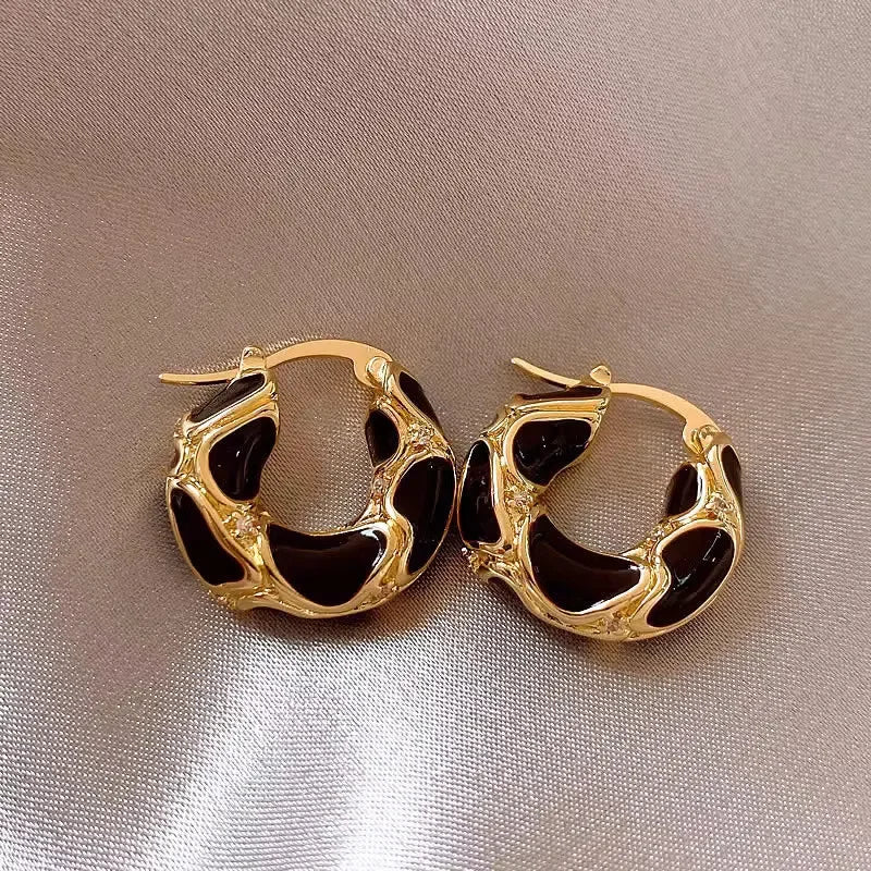 Enamel Statement Earrings - Royal Collection
