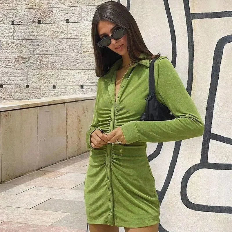 Floral Ruched Sleeve Mini Dress in Multiple Colors