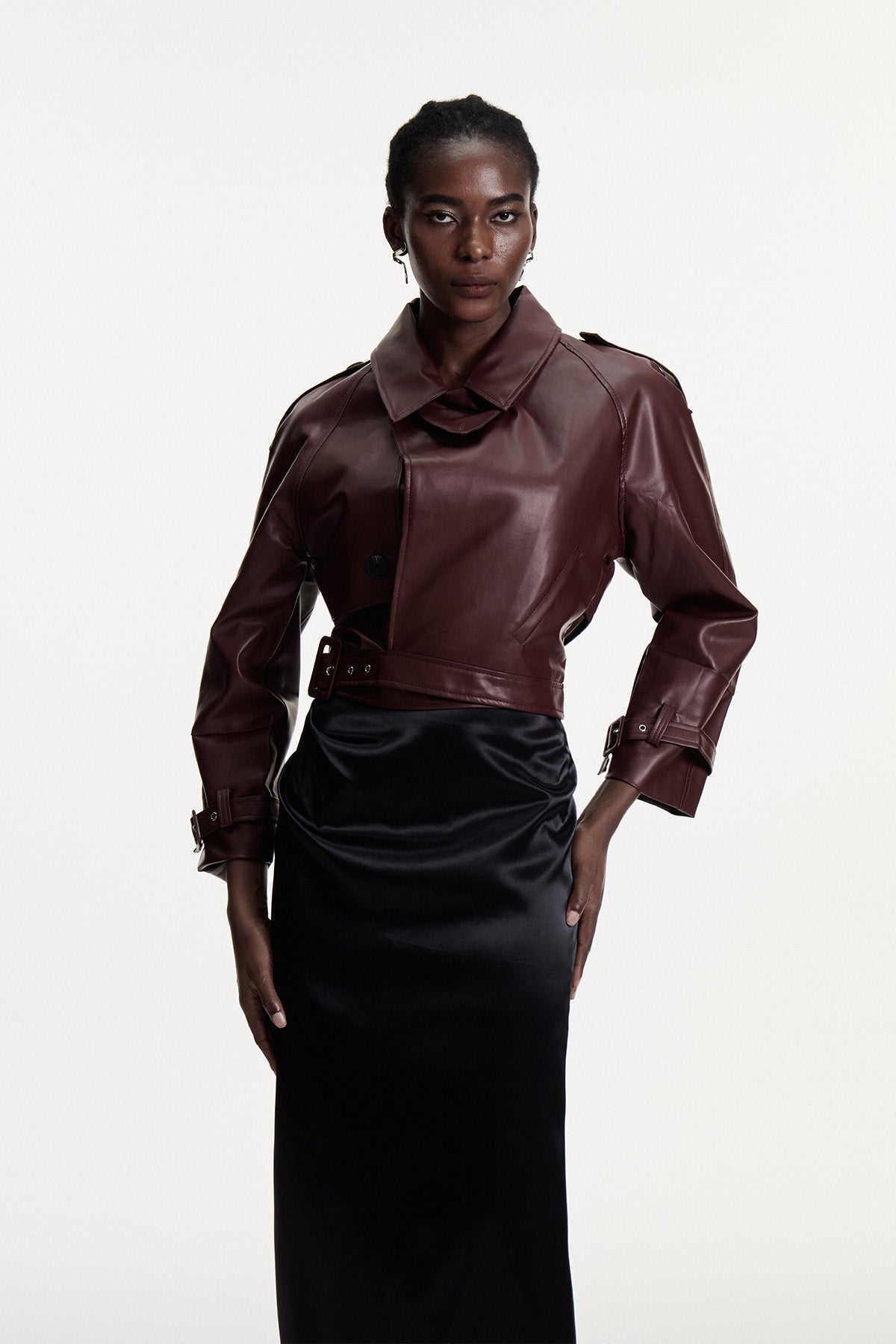 Red Asymmetric Leather Jacket for Stylish Appeal