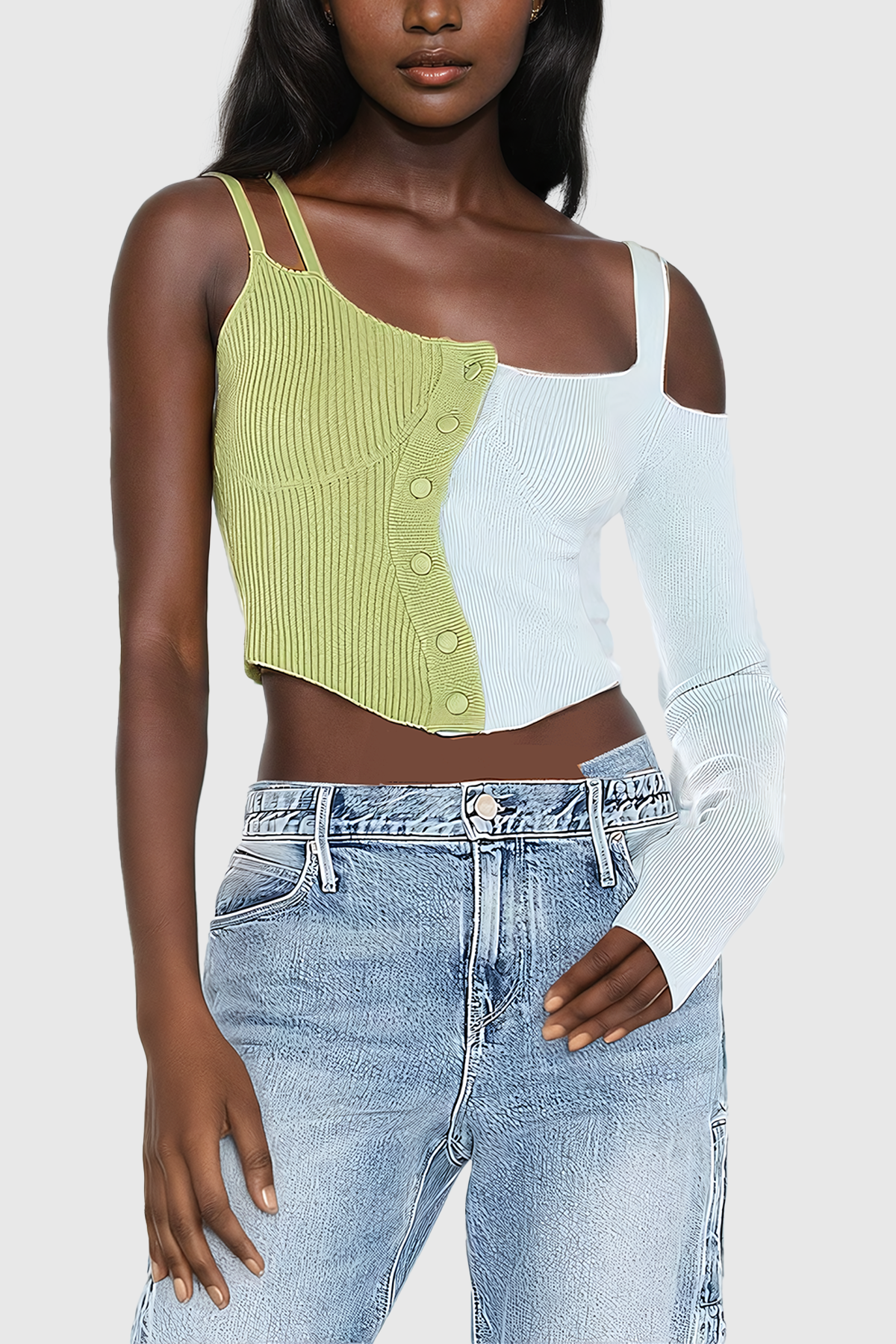 Stylish Asymmetric Knit Top for Women