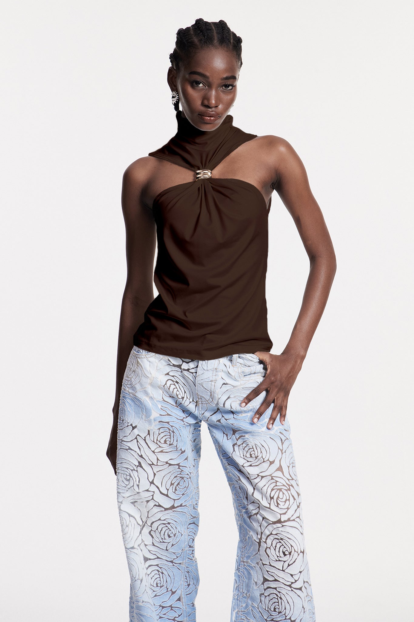 Brown Sleeveless Top - Stylish & Comfortable