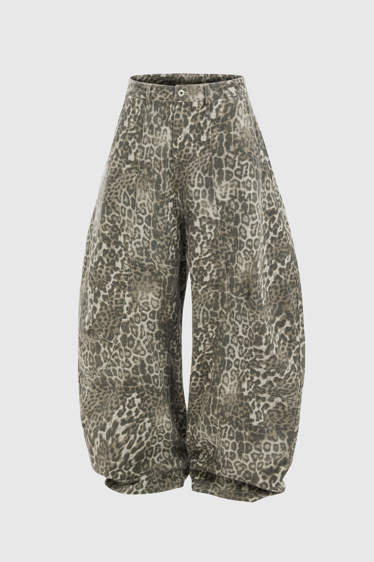 Leopard Print Baggy Jeans for Trend-Forward Fashionistas