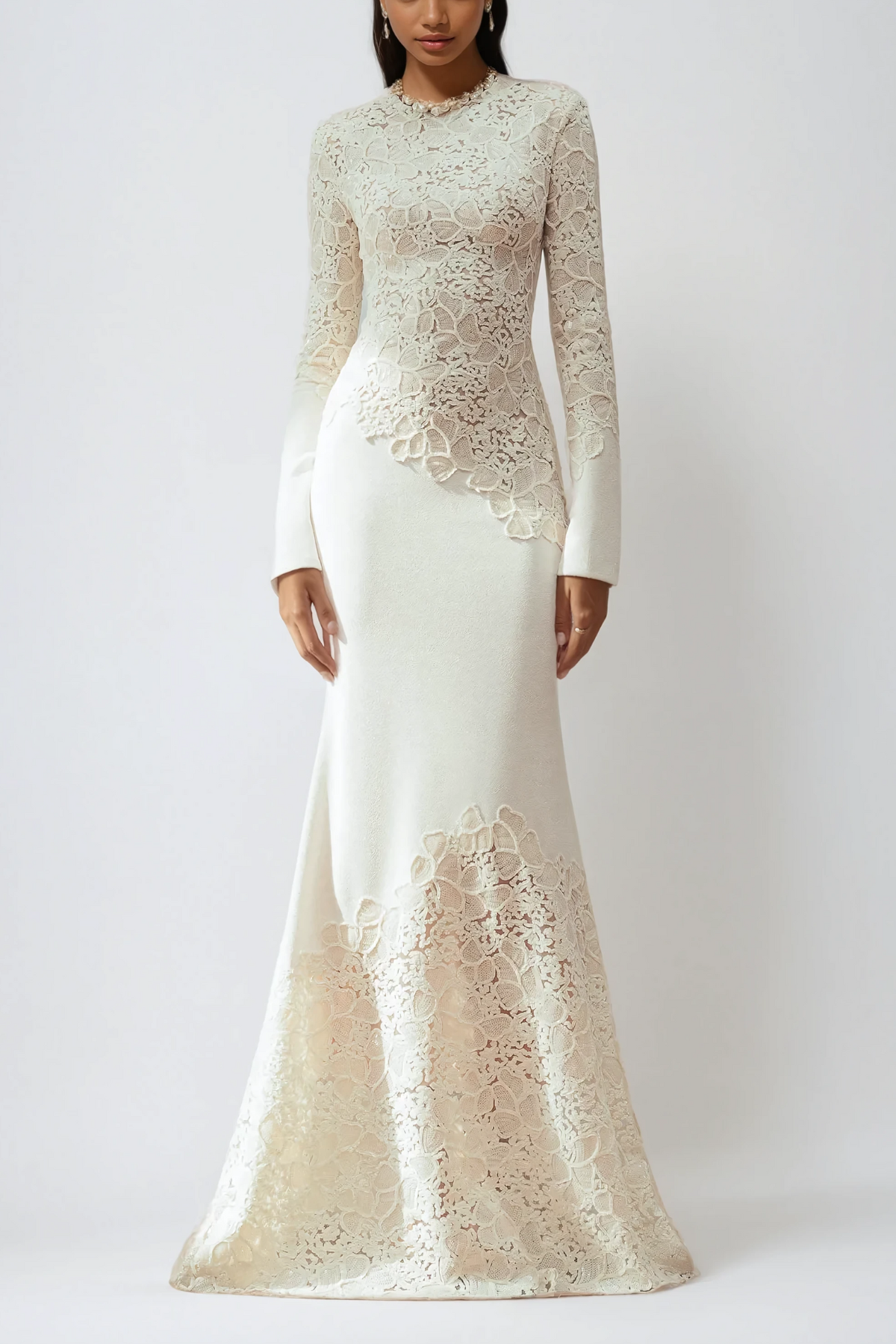 Sparkling Embroidered Maxi Dress - Elegant Formal Wear