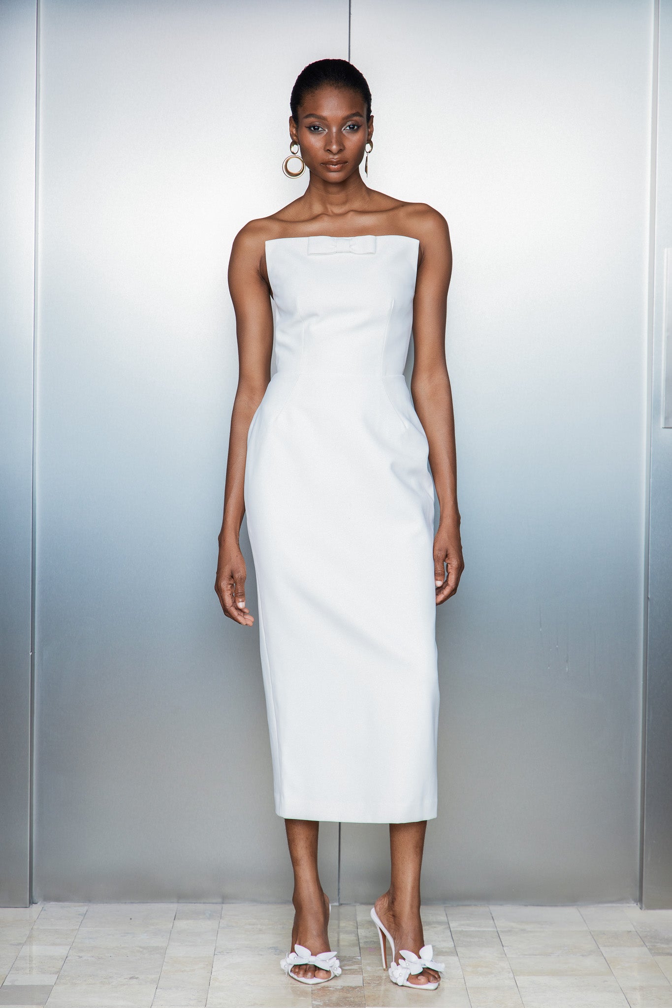 Strapless White Maxi Dress for Elegant Occasions