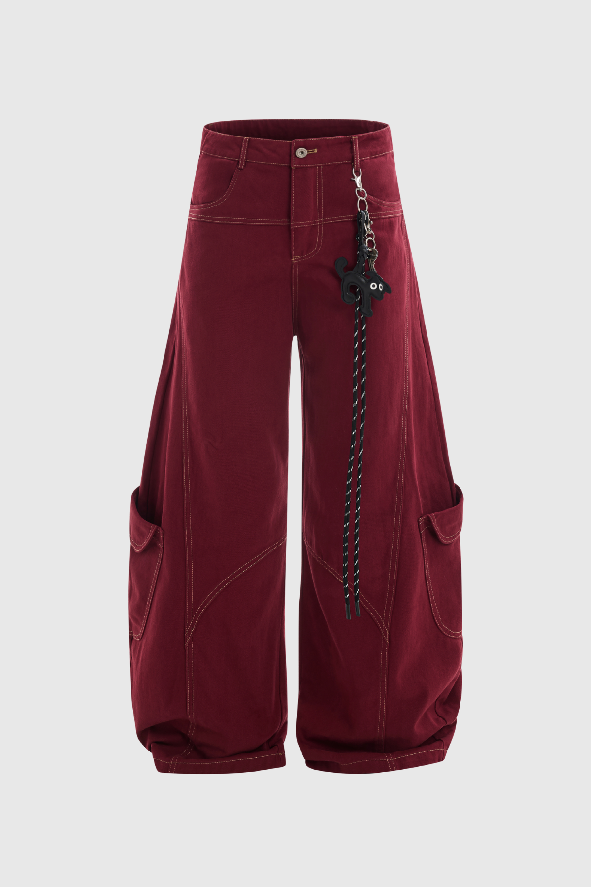 Red Baggy Jeans for Trendsetting Urban Style