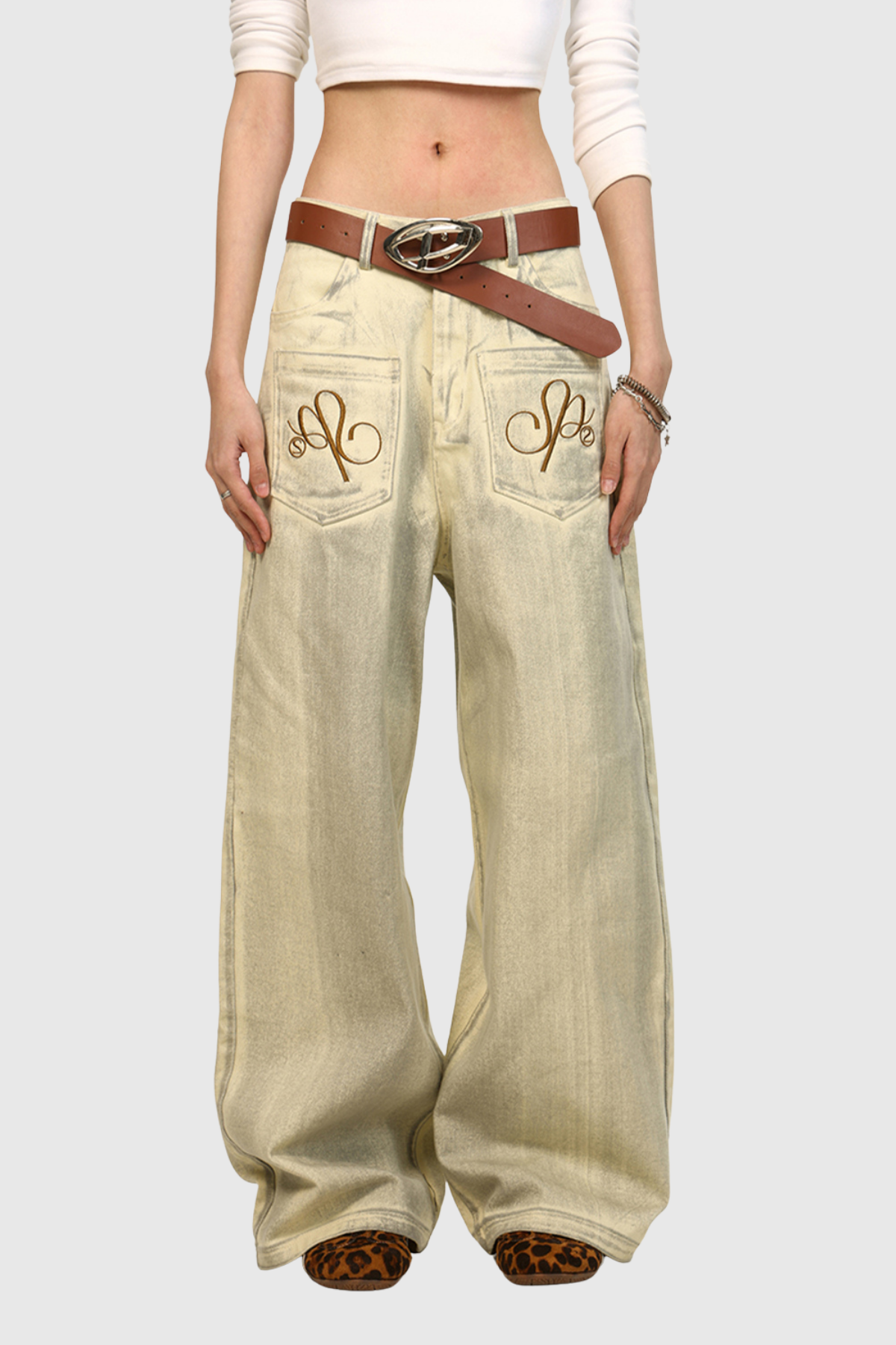 Bleached Straight Jeans | Urban Edge Style | XL | Innovare Denim