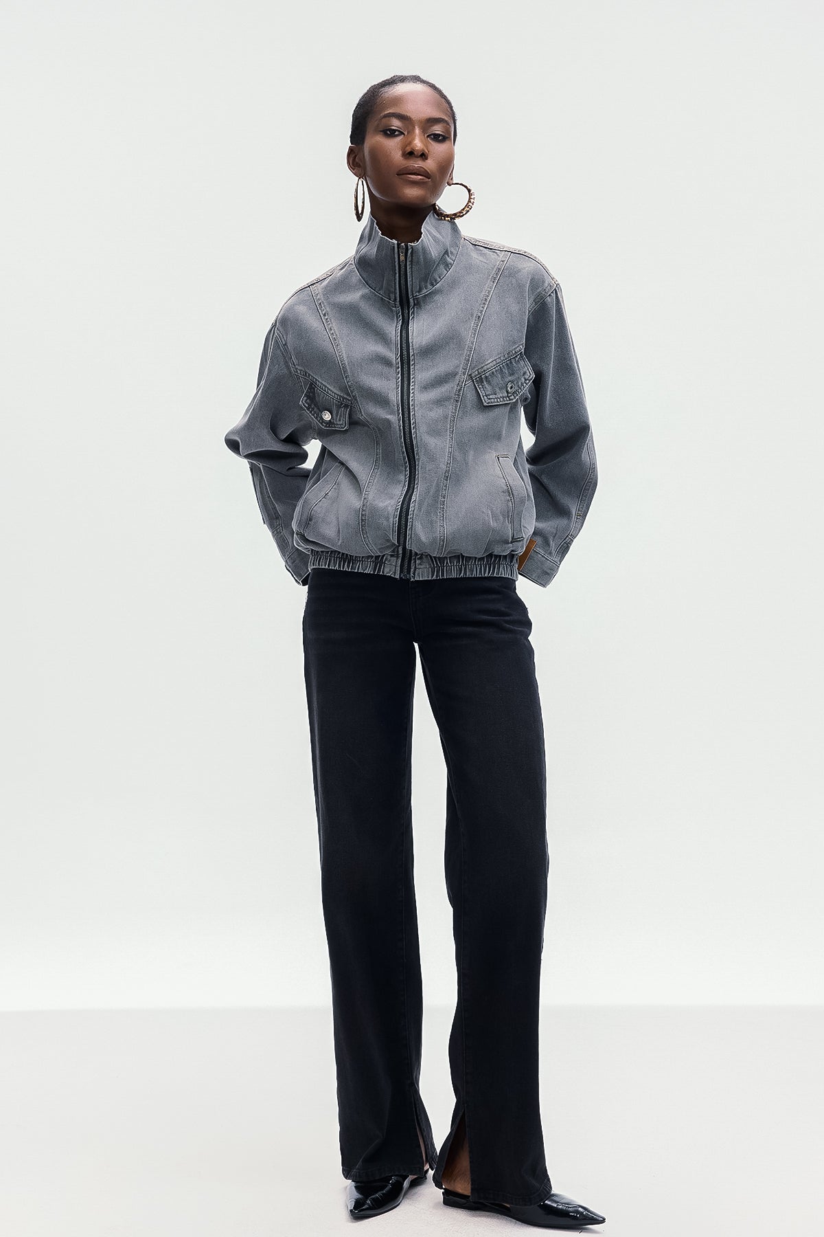 Deconstruct Grey Denim Jacket | Stylish & Durable Urban Edge Wear