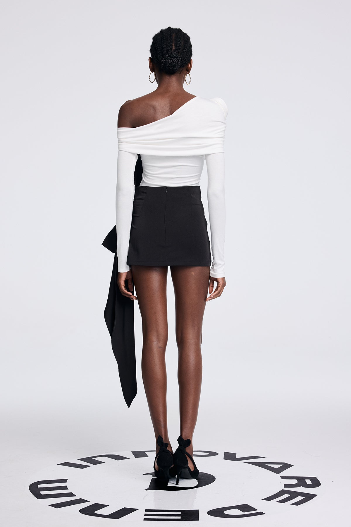 White Twist One Shoulder Top
