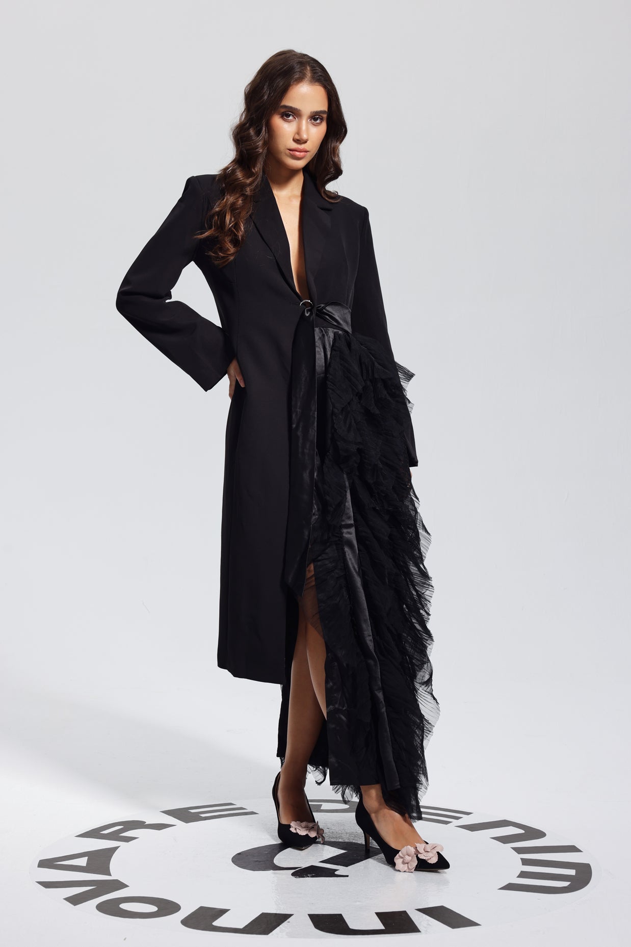 Black Mesh Coat for Women - Stylish and Functional Jacket